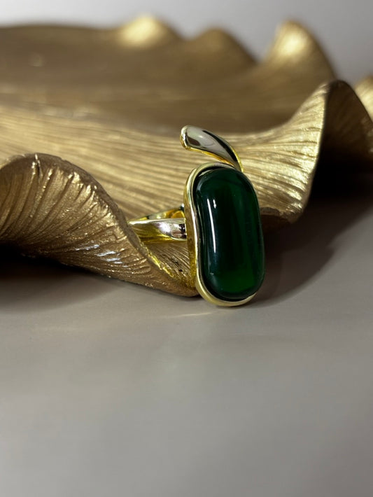 Caitlyn Green and Gold Ring