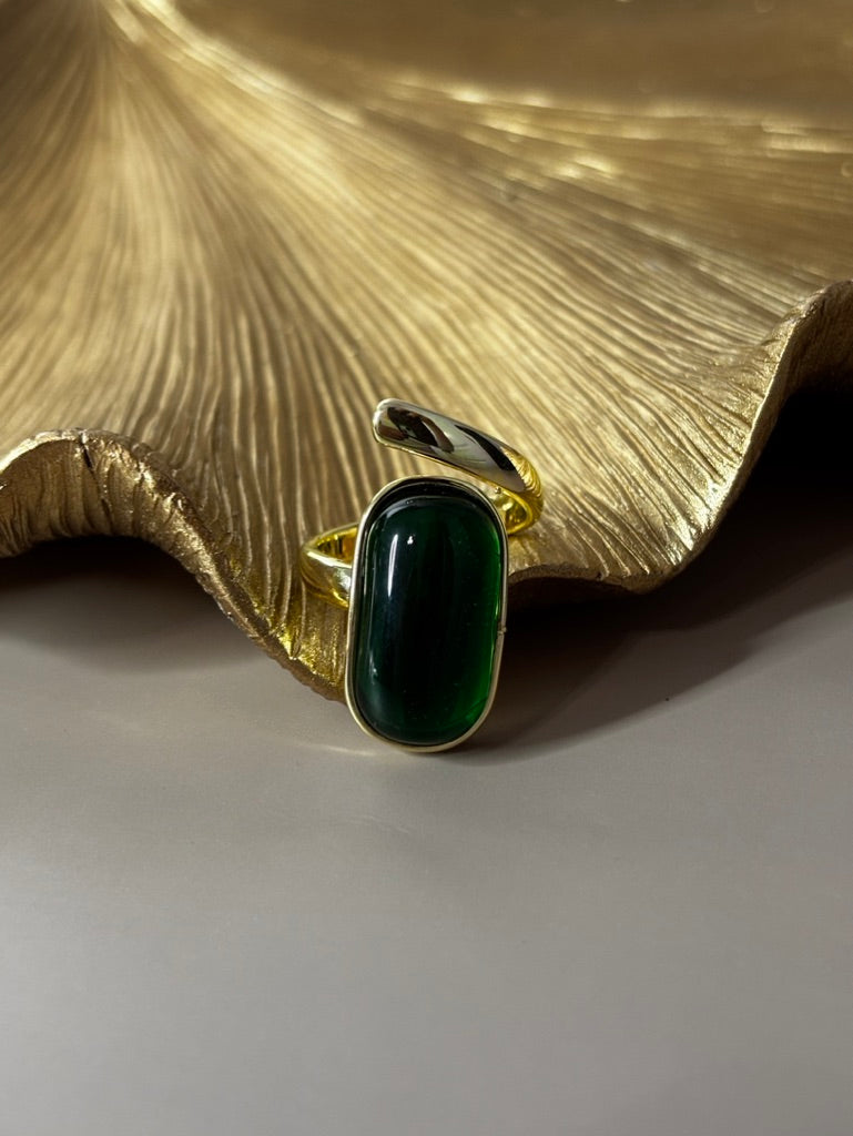 Caitlyn Green and Gold Ring