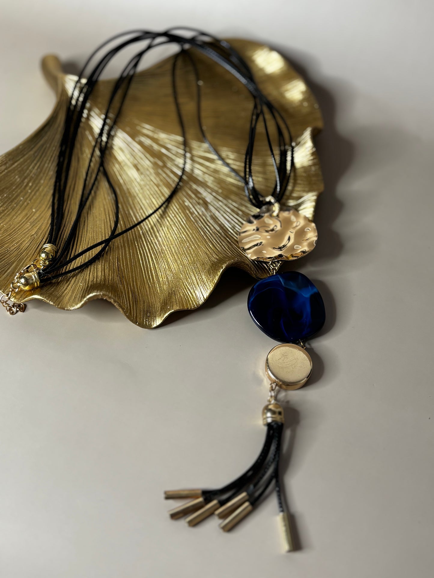 Montana Necklace - Cord Necklace - Black