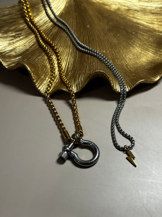 Ray & Horseshoe Layered Necklace Bundle