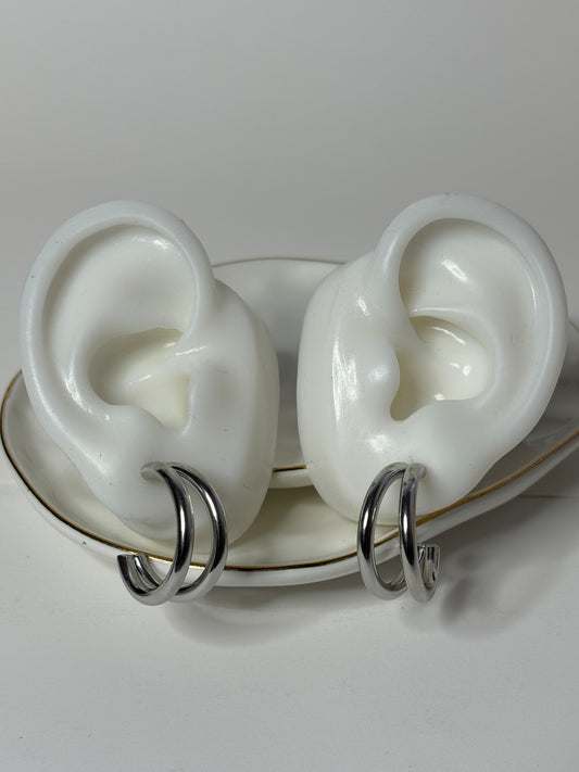 Everyday Earrings - Stainless Steel - Hopp Style - Silver