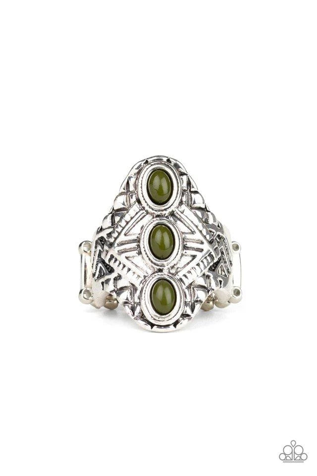 Mayan Motif - Green Ring (FJ)