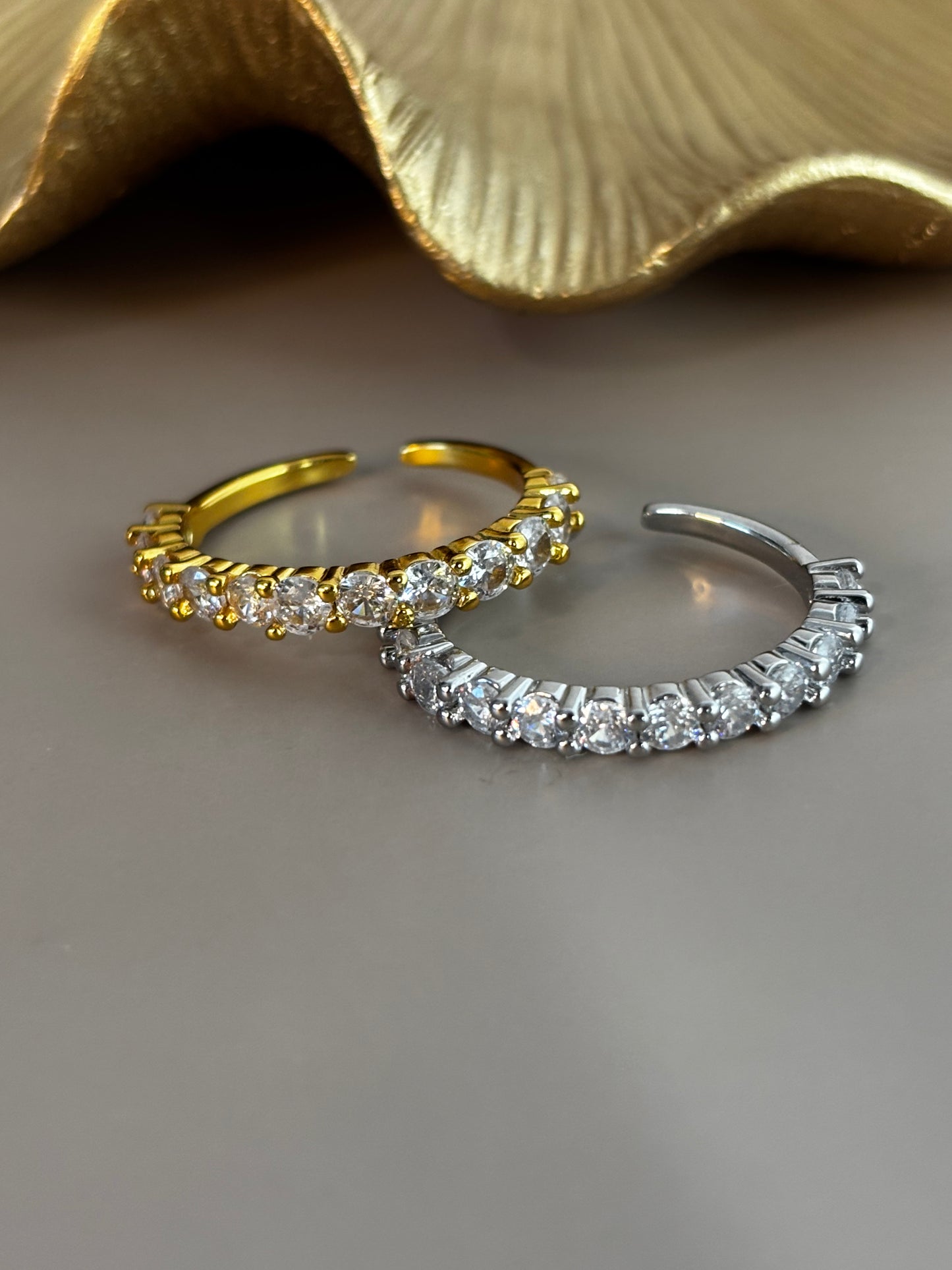 Stellina Ring - Stainless Steel - Gold or Silver - Adjustable