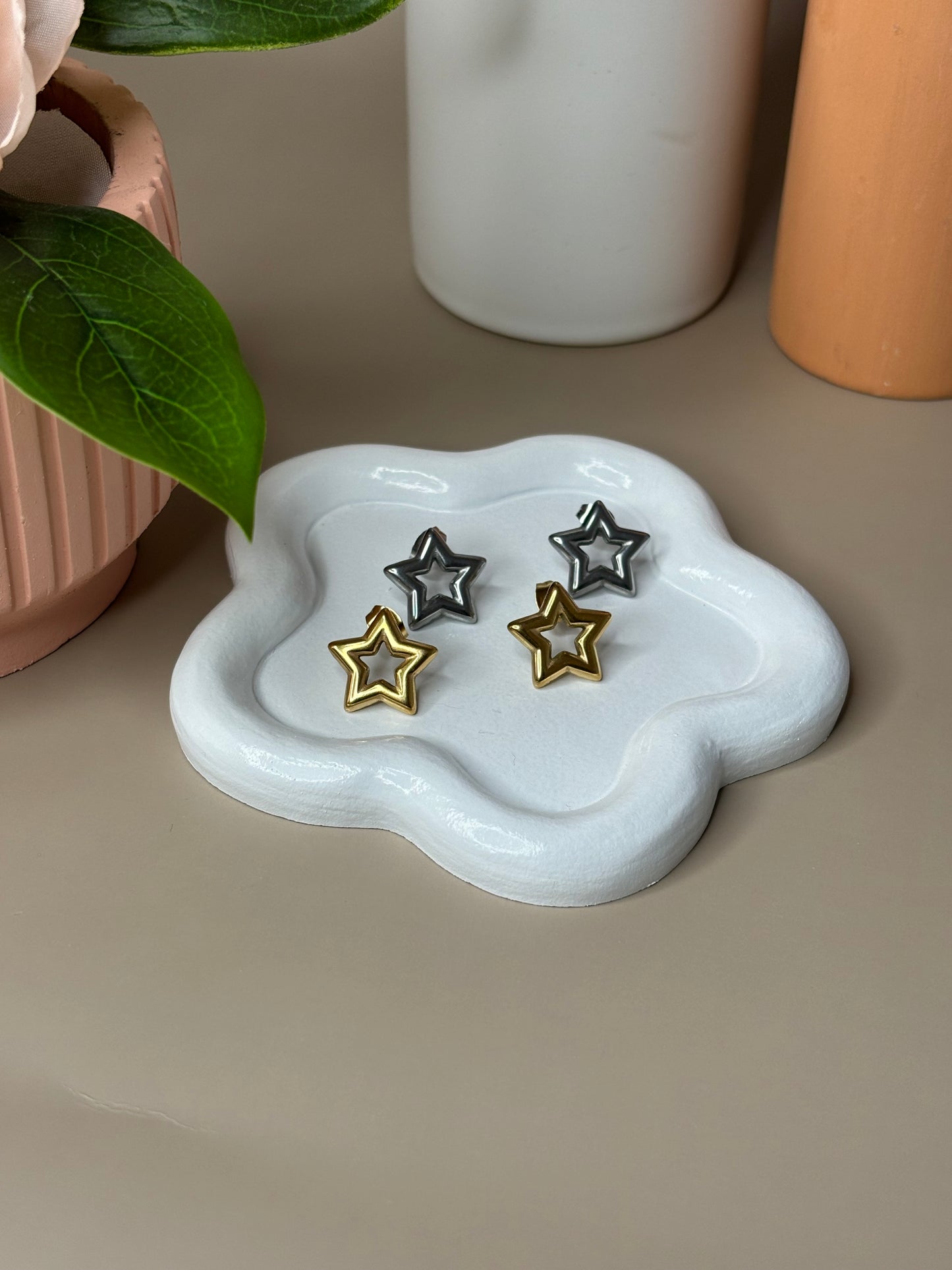 You are the Star Earrings - Stainless Steel - Stud - Silver