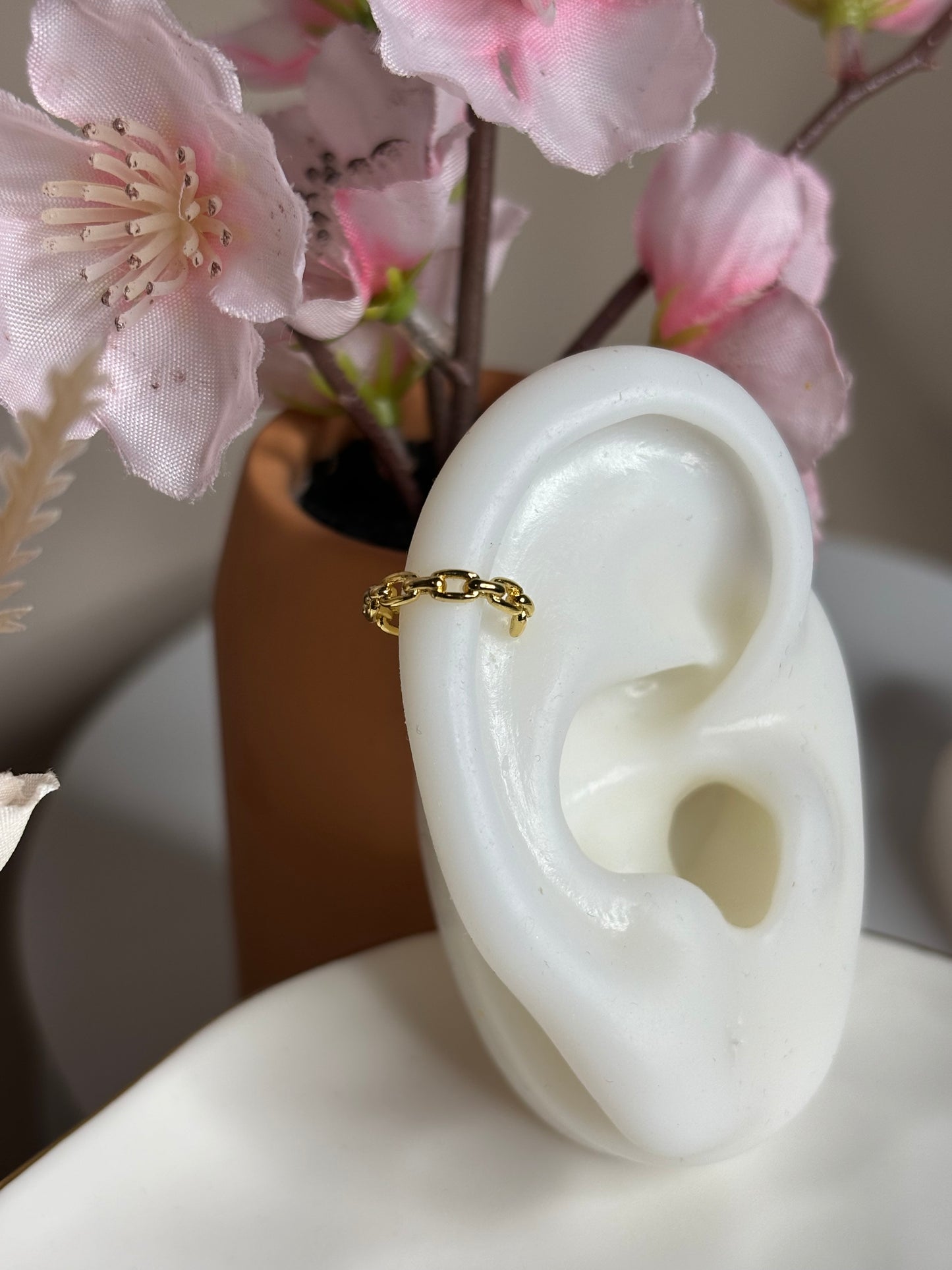 Chain Ear Cuff - Chain - Silver - 1 Piece