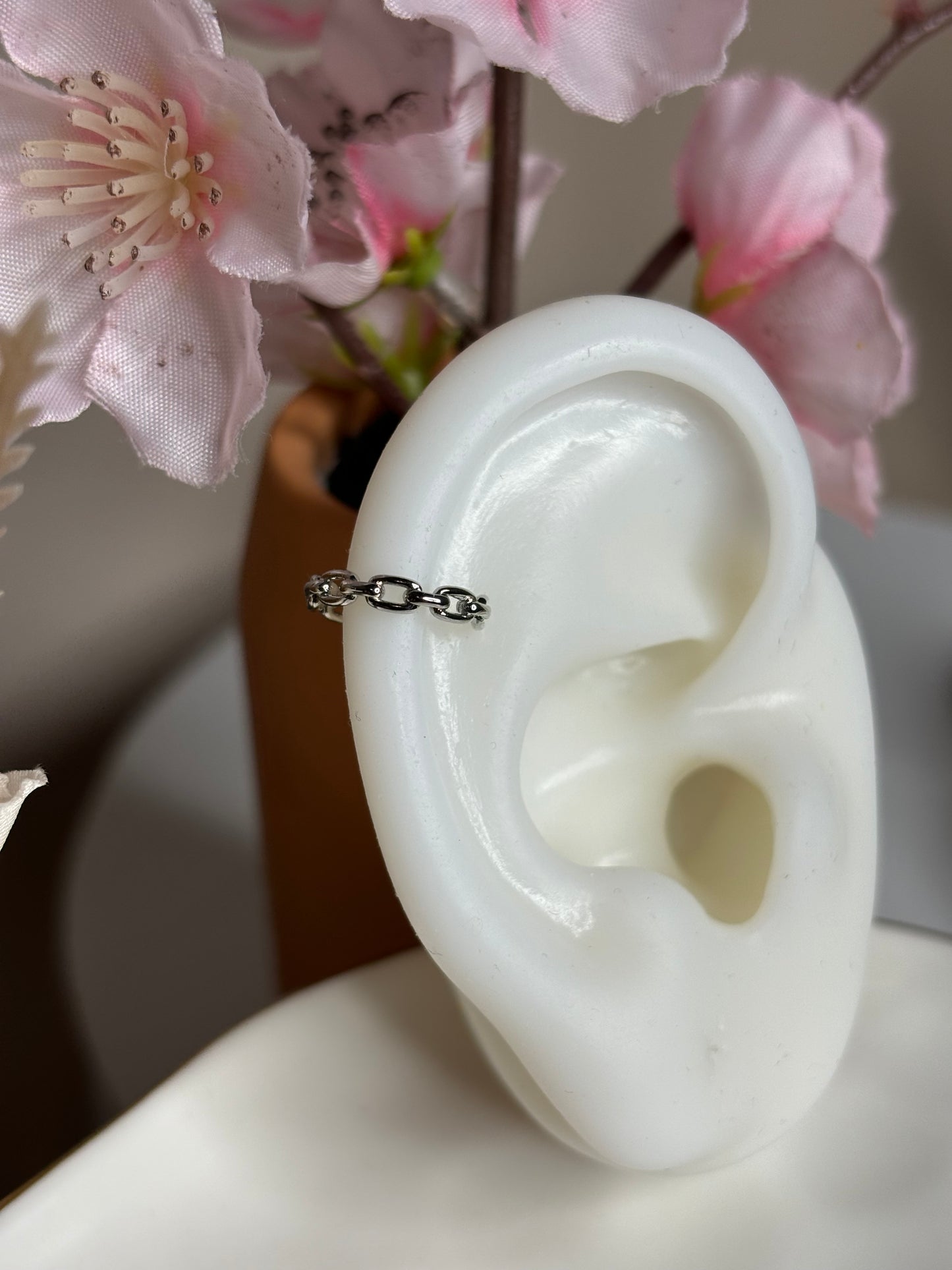 Chain Ear Cuff - Chain - Silver - 1 Piece