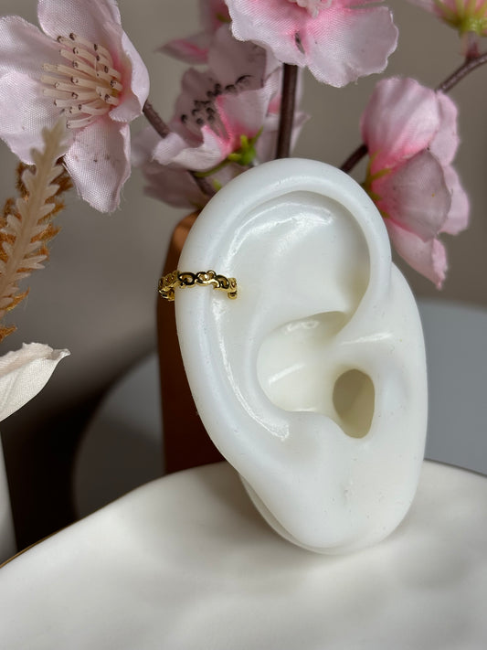 Fierce Ear Cuff - Tribal design - Silver - 1 Piece