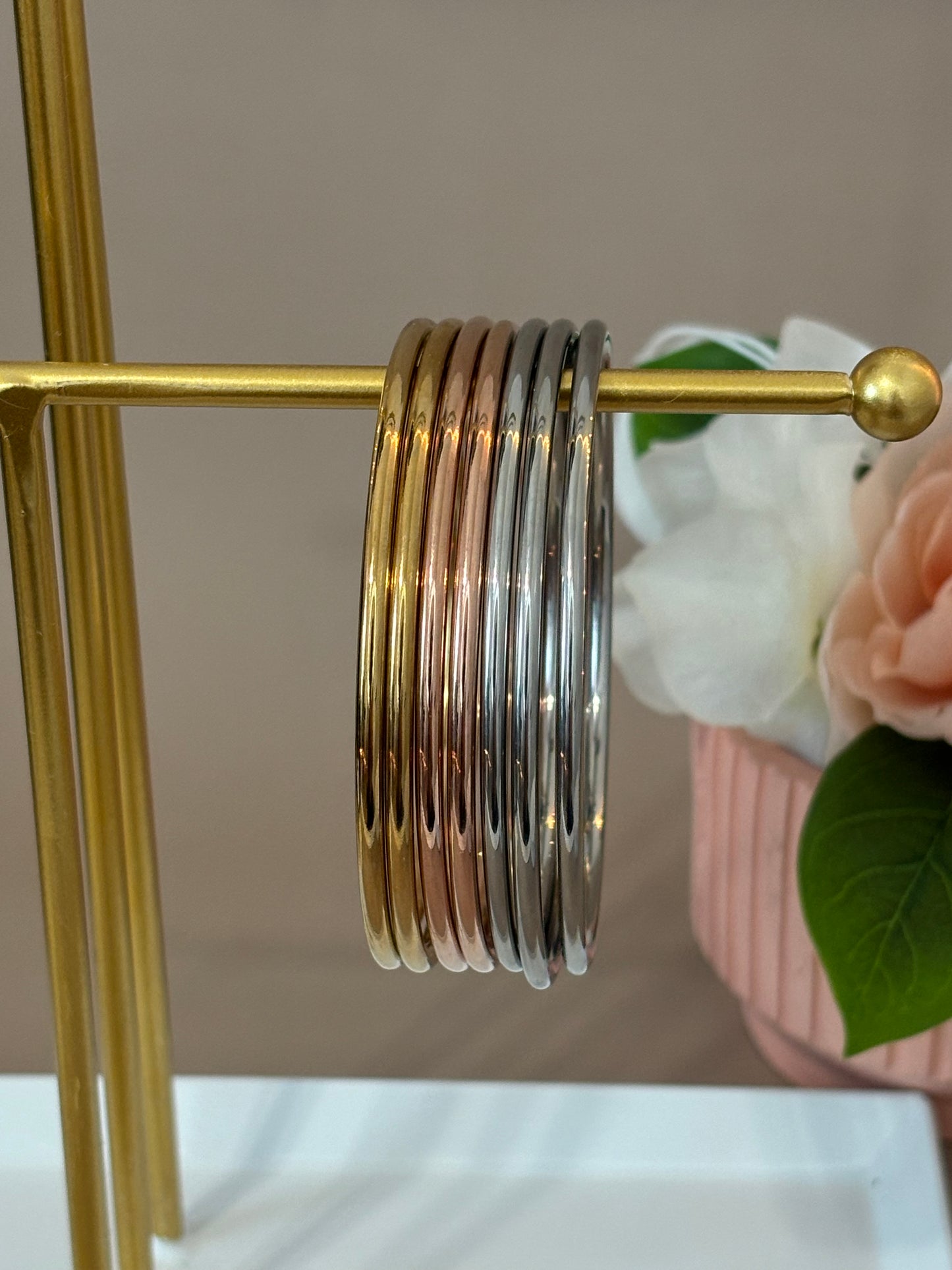 Steel Chic Bangles