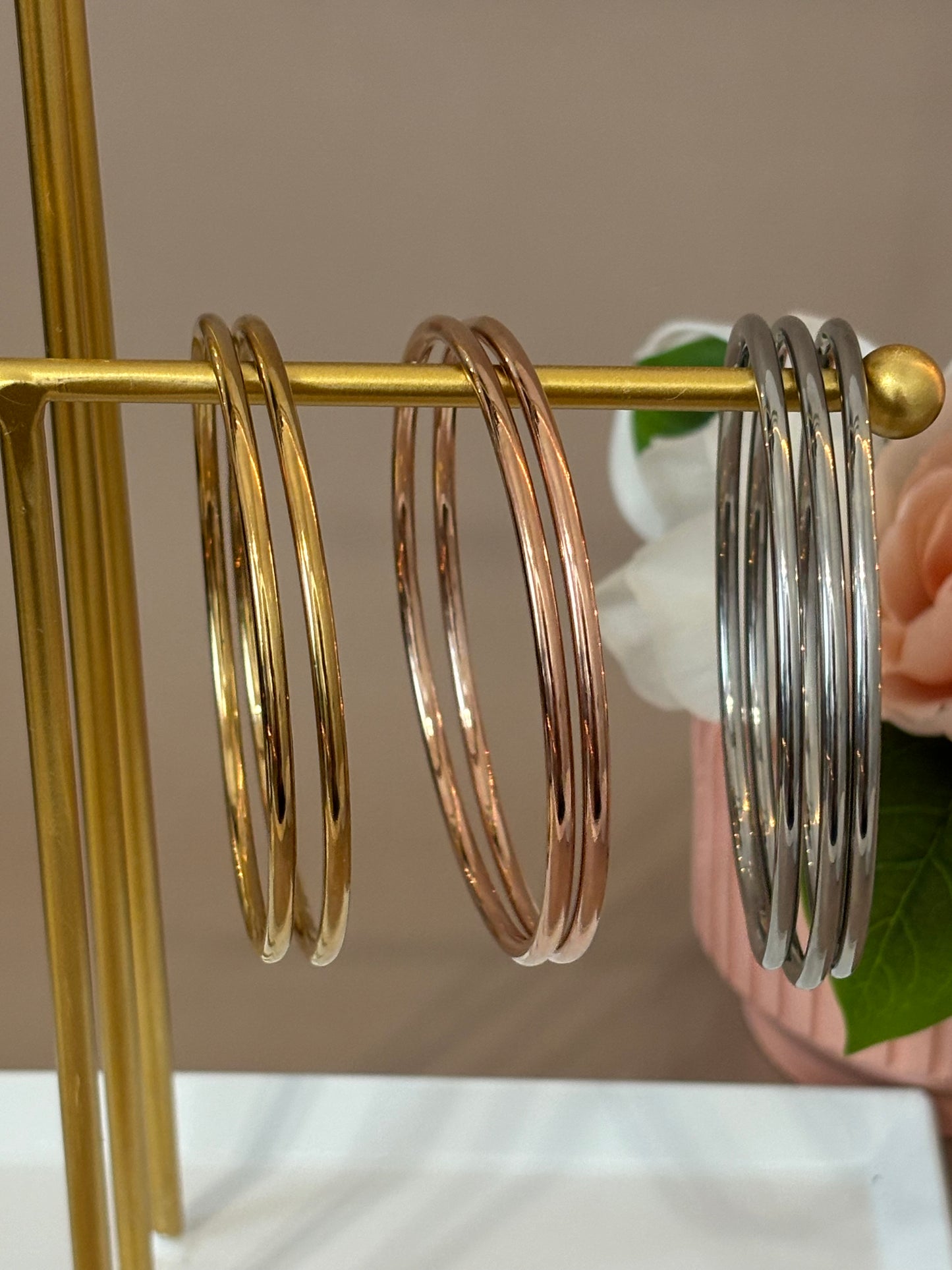 Steel Chic Bangles