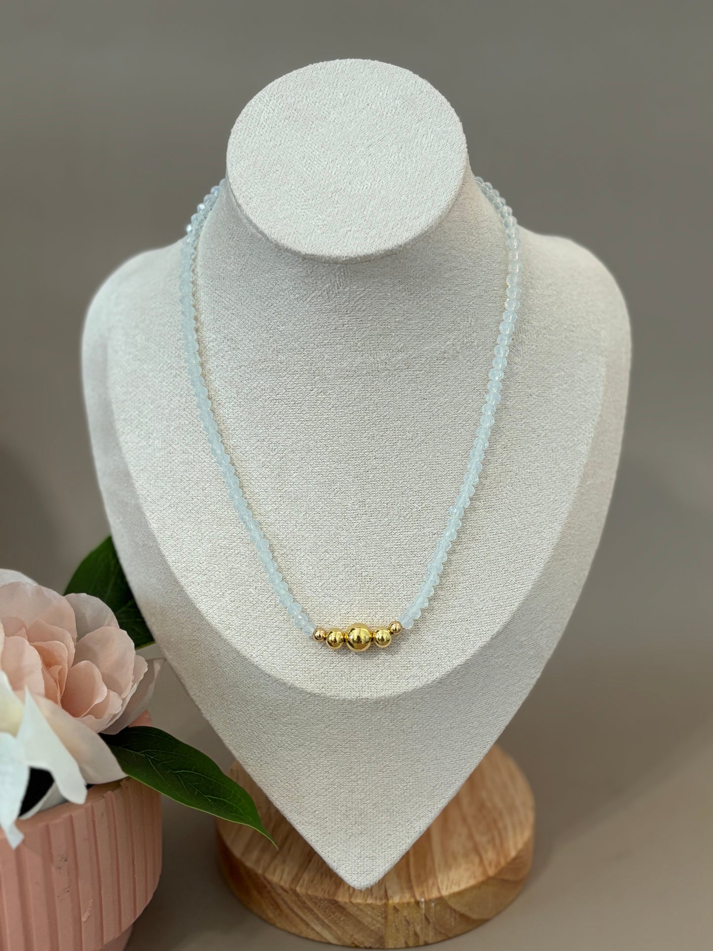 Rani Necklace | Crystal and Stainless Steel | Color necklaces