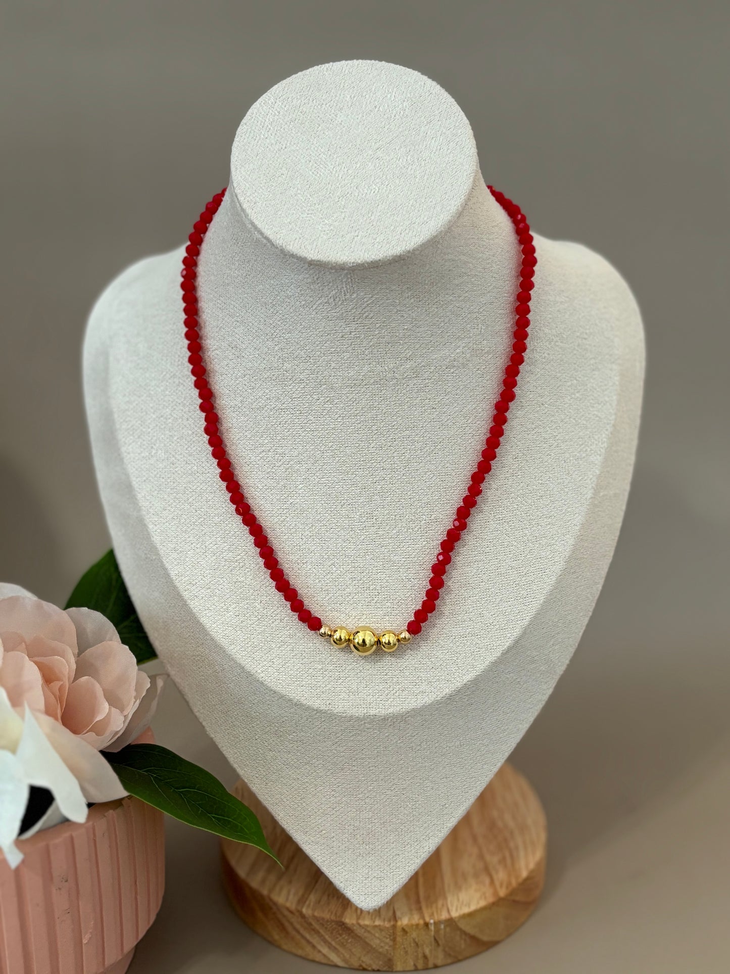 Rani Necklace | Crystal and Stainless Steel | Color necklaces