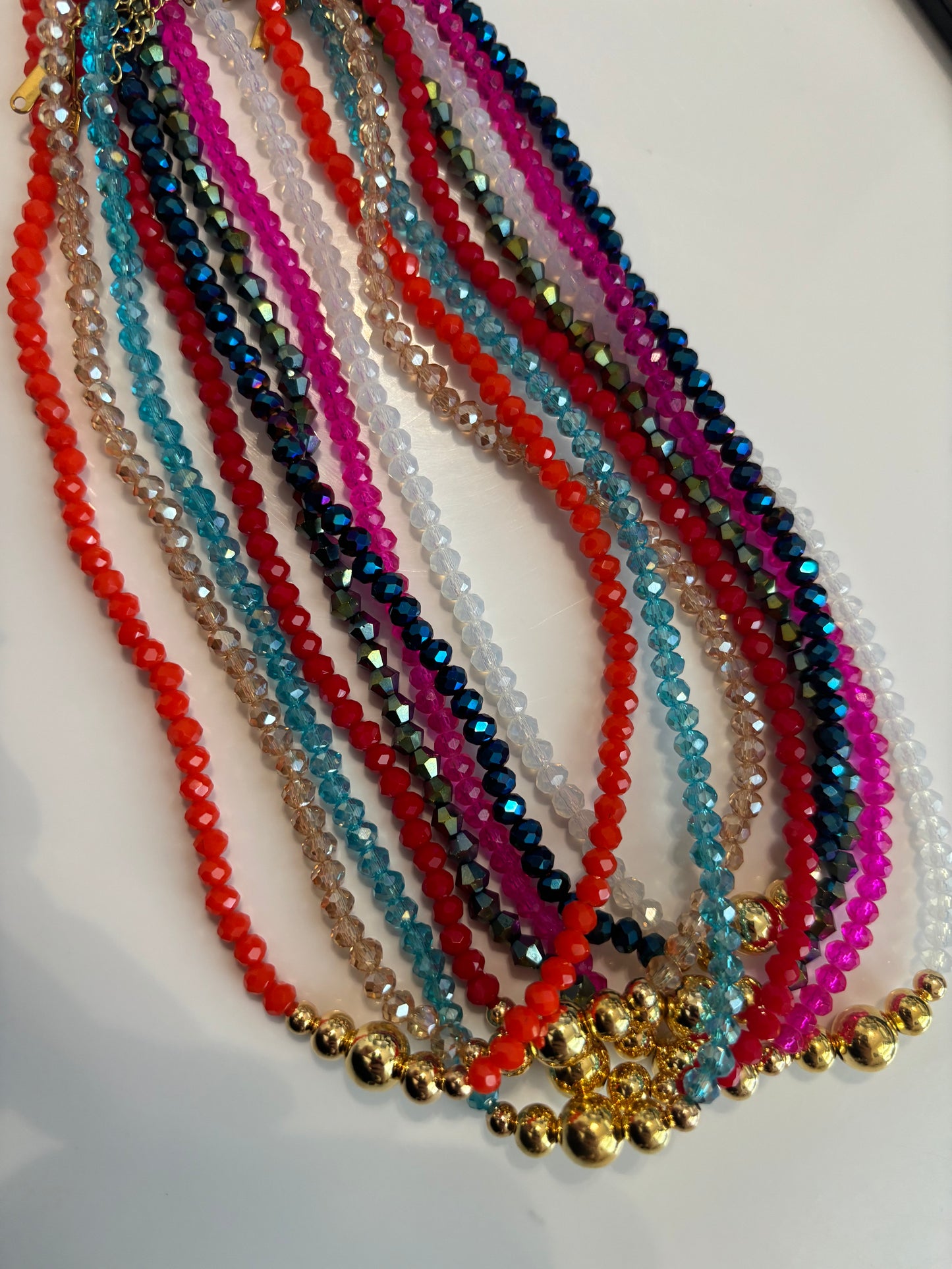 Rani Necklace | Crystal and Stainless Steel | Color necklaces