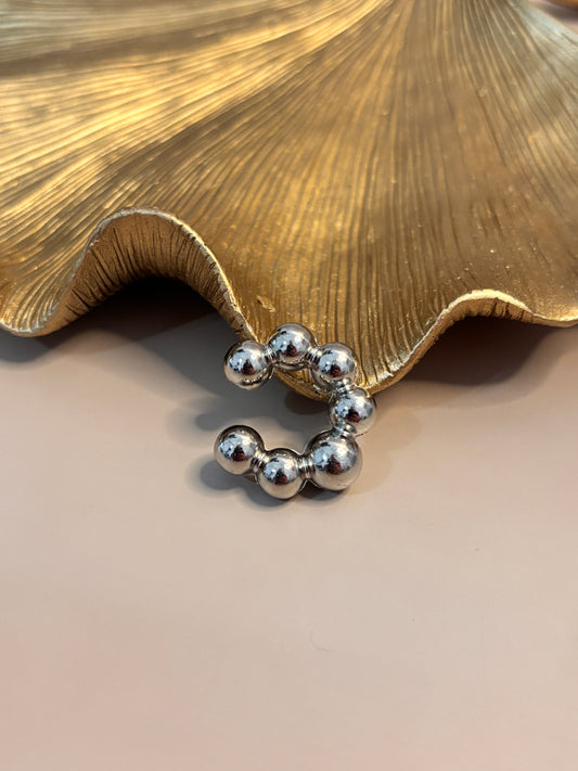 Bolitas Ear Cuff - Balls - Gold or Silver - 1 Piece