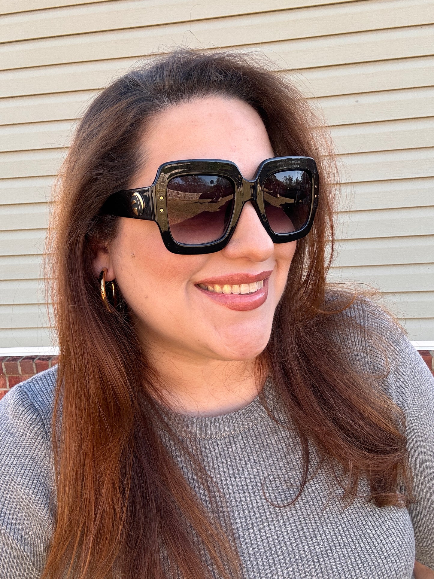 Chic Mirage Sunglasses - Giant Frame - Black