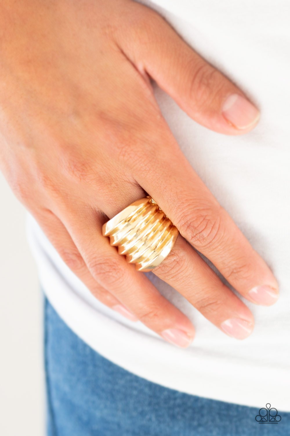 Hit Em Where It Hurts - Gold Ring (FJ)