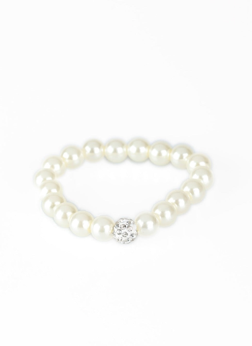 POSHing Your Luck - White Bracelet
