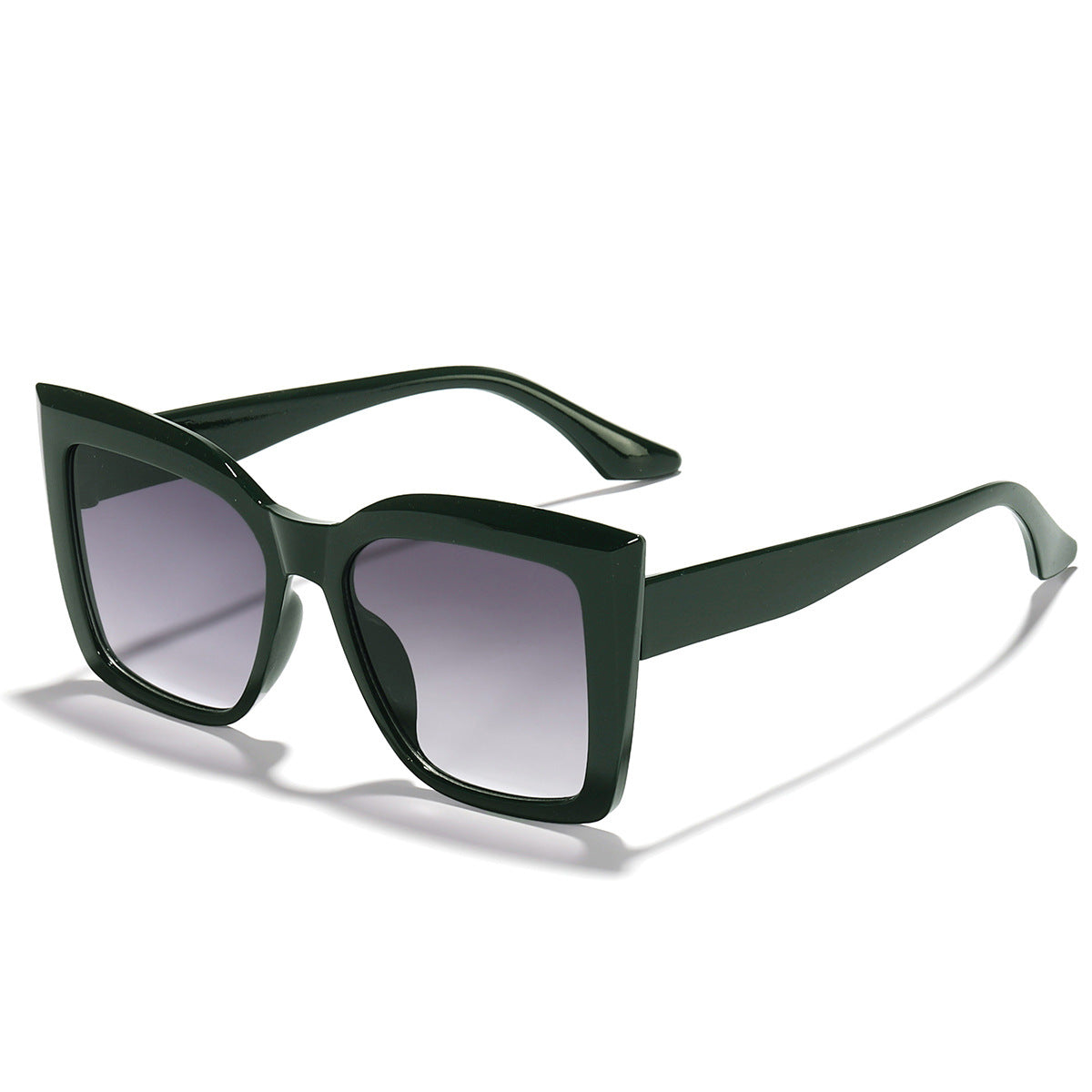 Cat Eye Sunglasses - Full Frame - Tofu Brown & Orange Pink