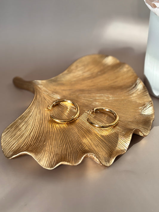 Jessica Hoops Earrings - Stainless Steel - Hoops - Silver and Gold