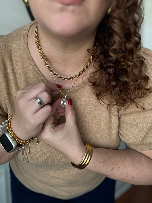 Golden Twist Necklace