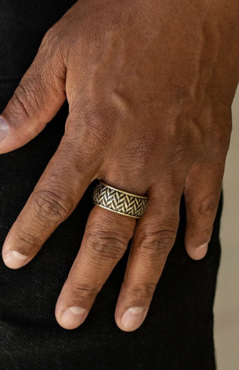 Survival Skills - Brass Men Ring (FJ)