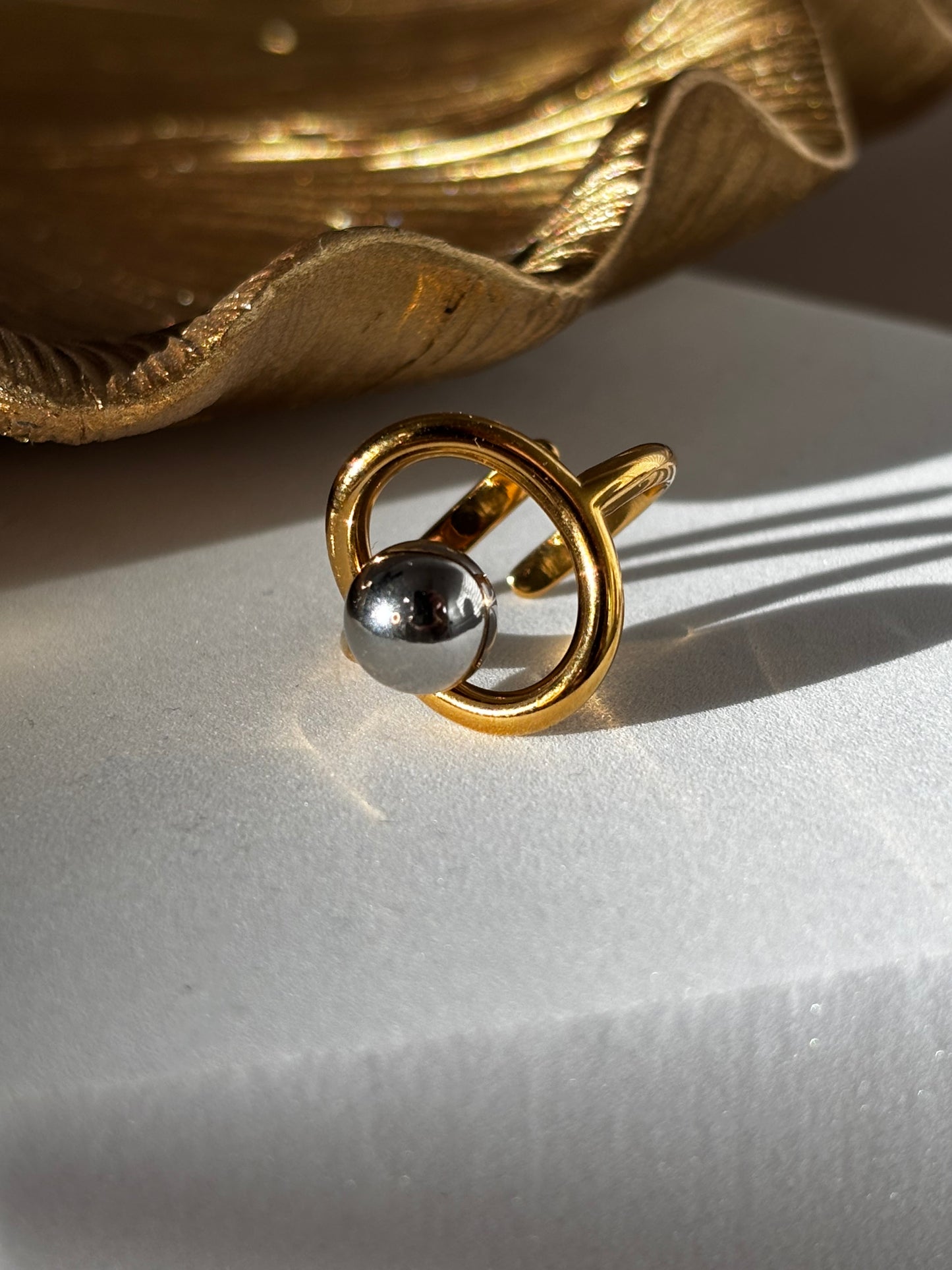 In your Orbit Adjusted Ring - Gold