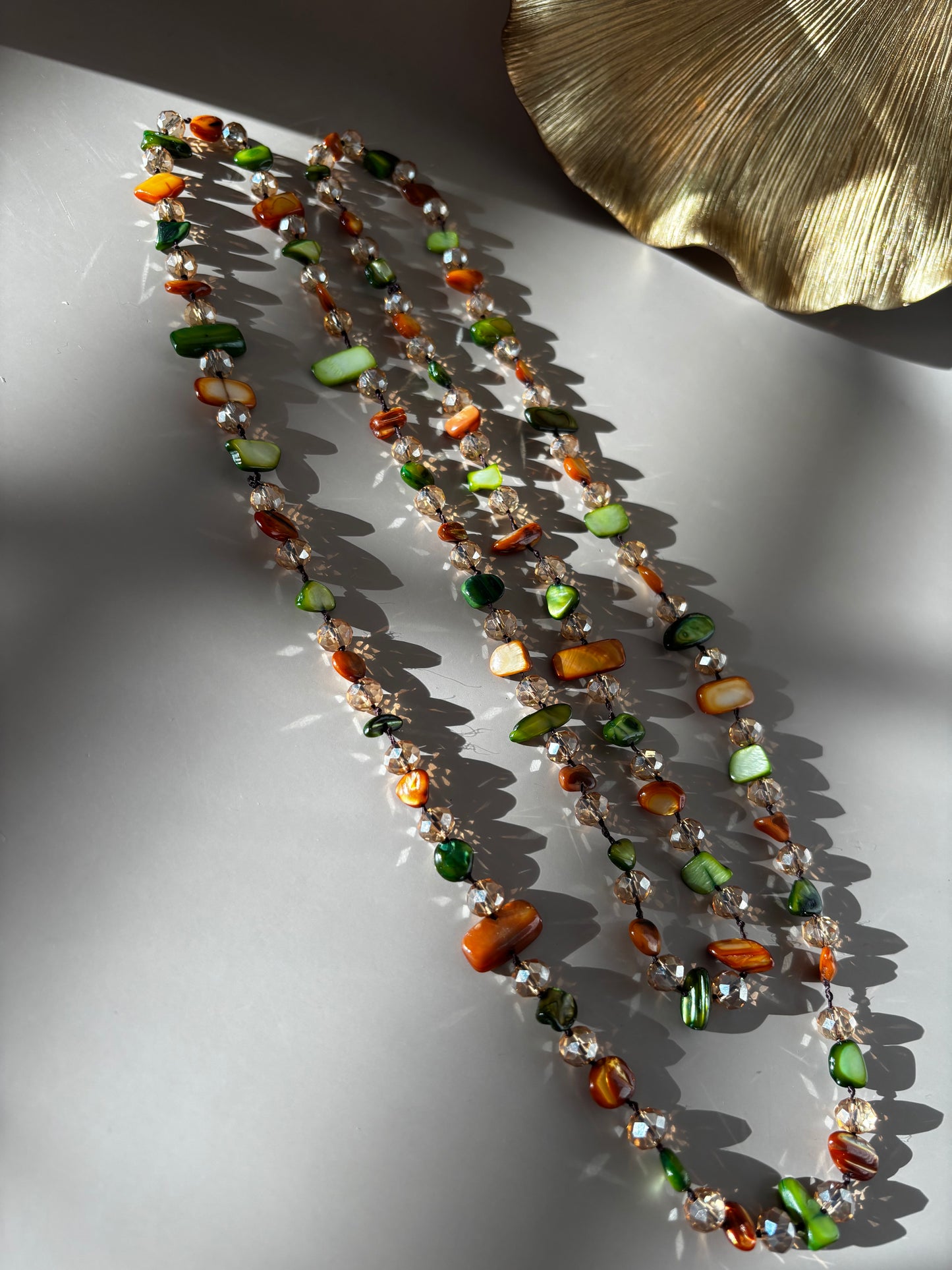 Boho Earth Necklace - Stone - Long Necklace