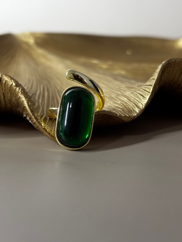 Caitlyn Green and Gold Ring