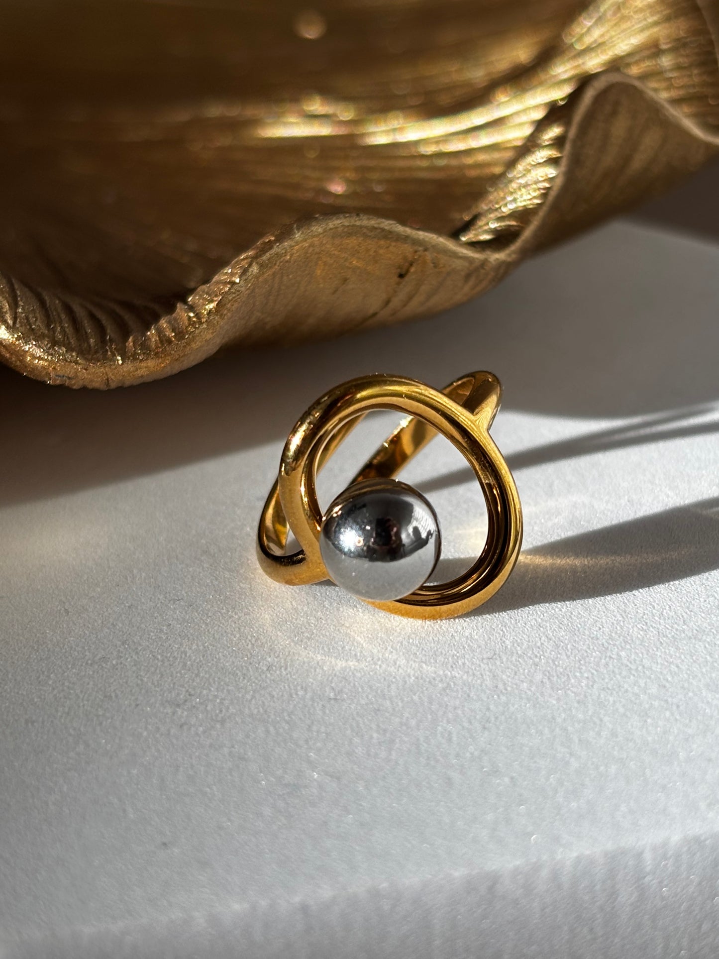 In your Orbit Adjusted Ring - Gold
