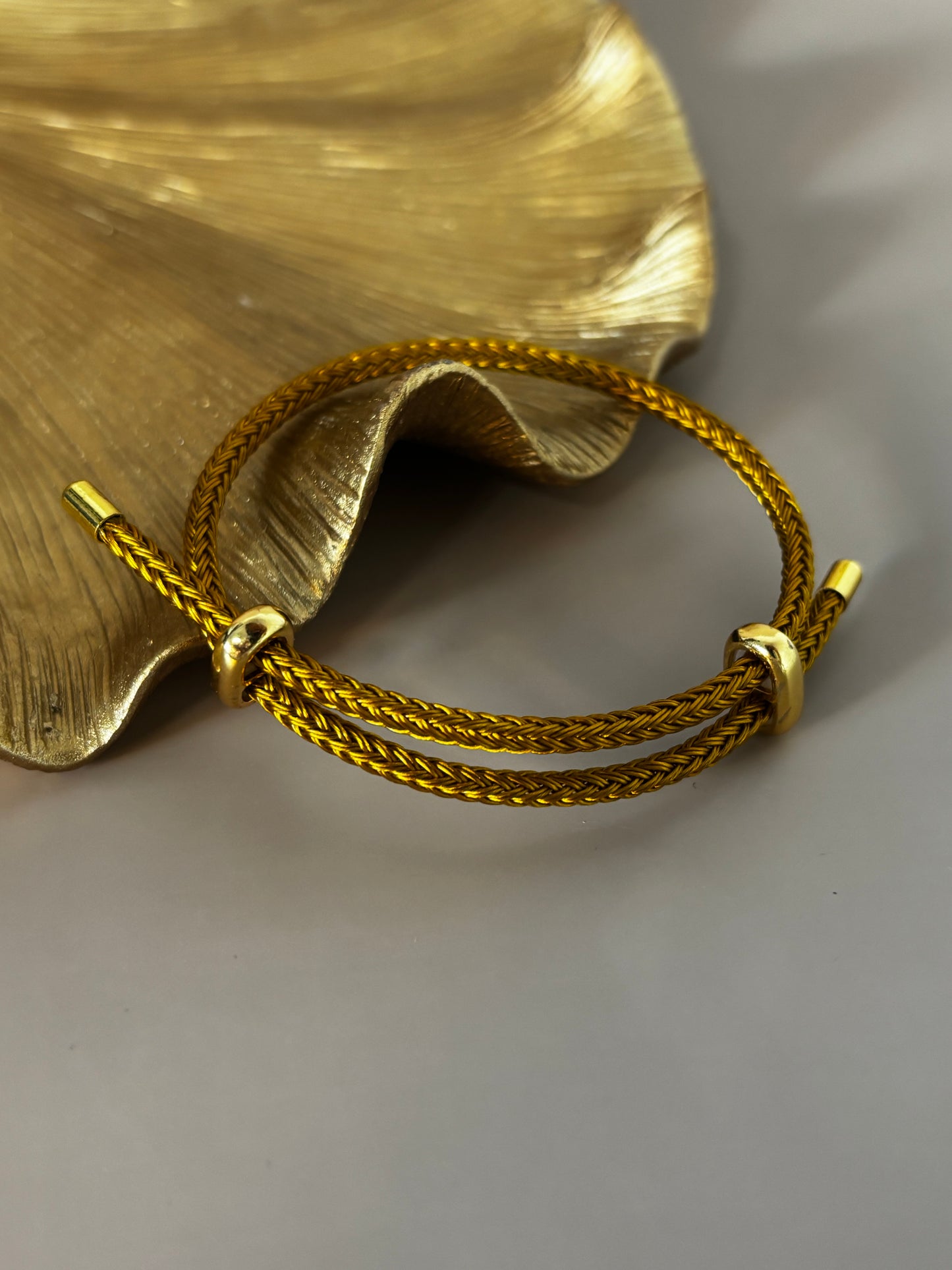 Wire Rope Bracelet - Stainless Steel - Orange, Orange Brown, Red, Pink, Purple, Yellow Brown, Yellow Green