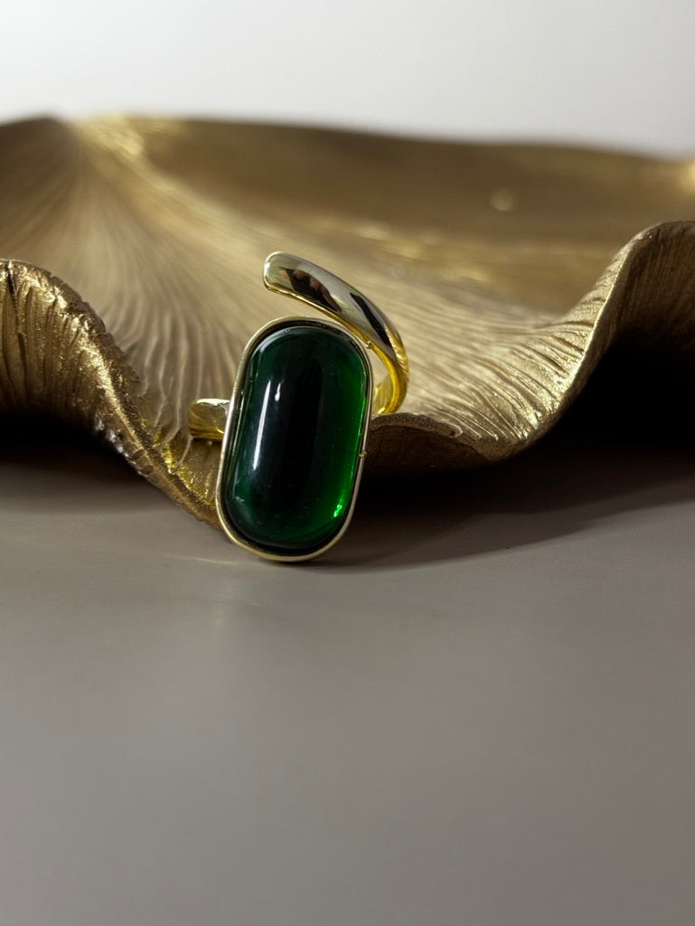 Caitlyn Green and Gold Ring