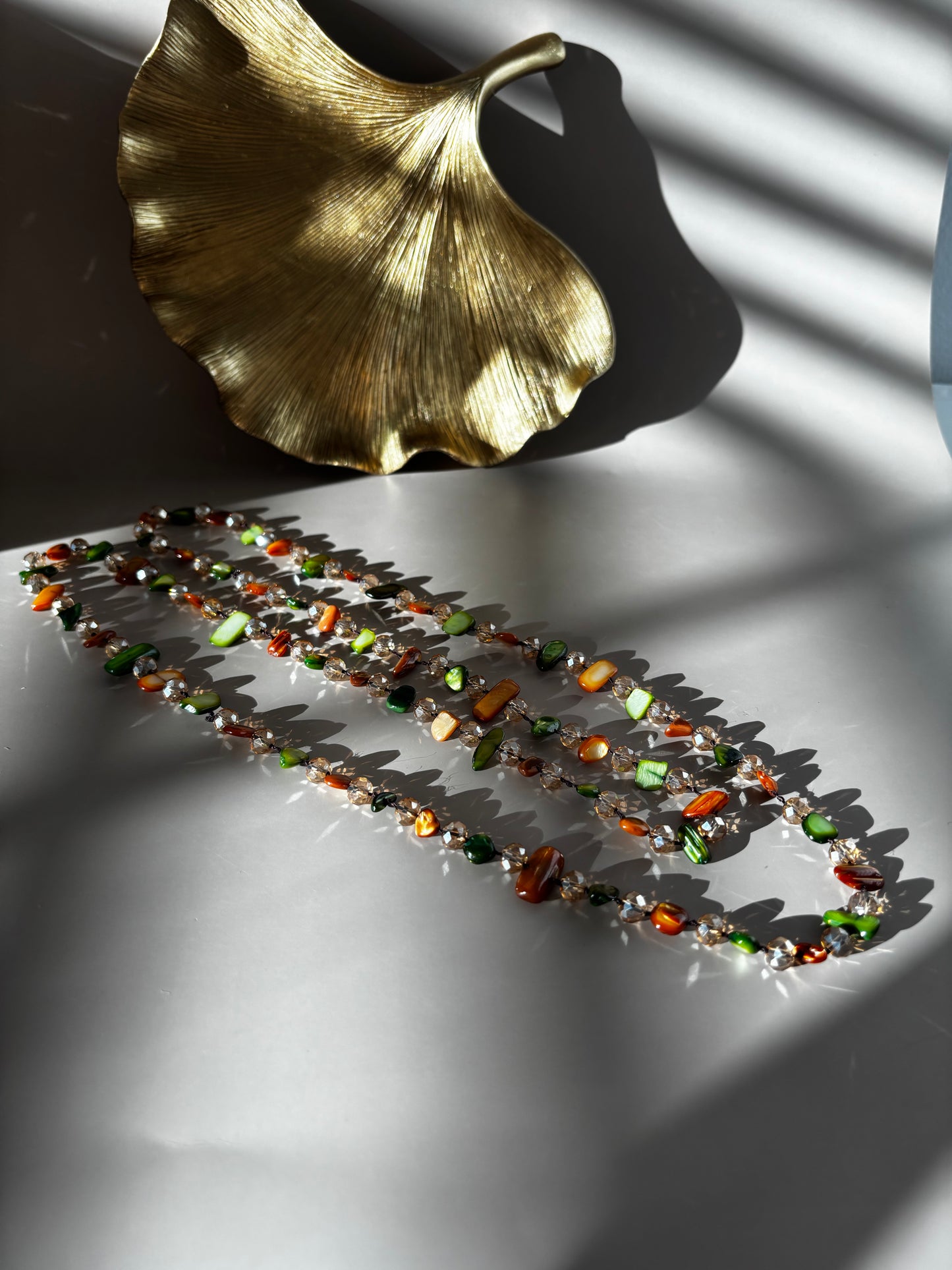 Boho Earth Necklace - Stone - Long Necklace