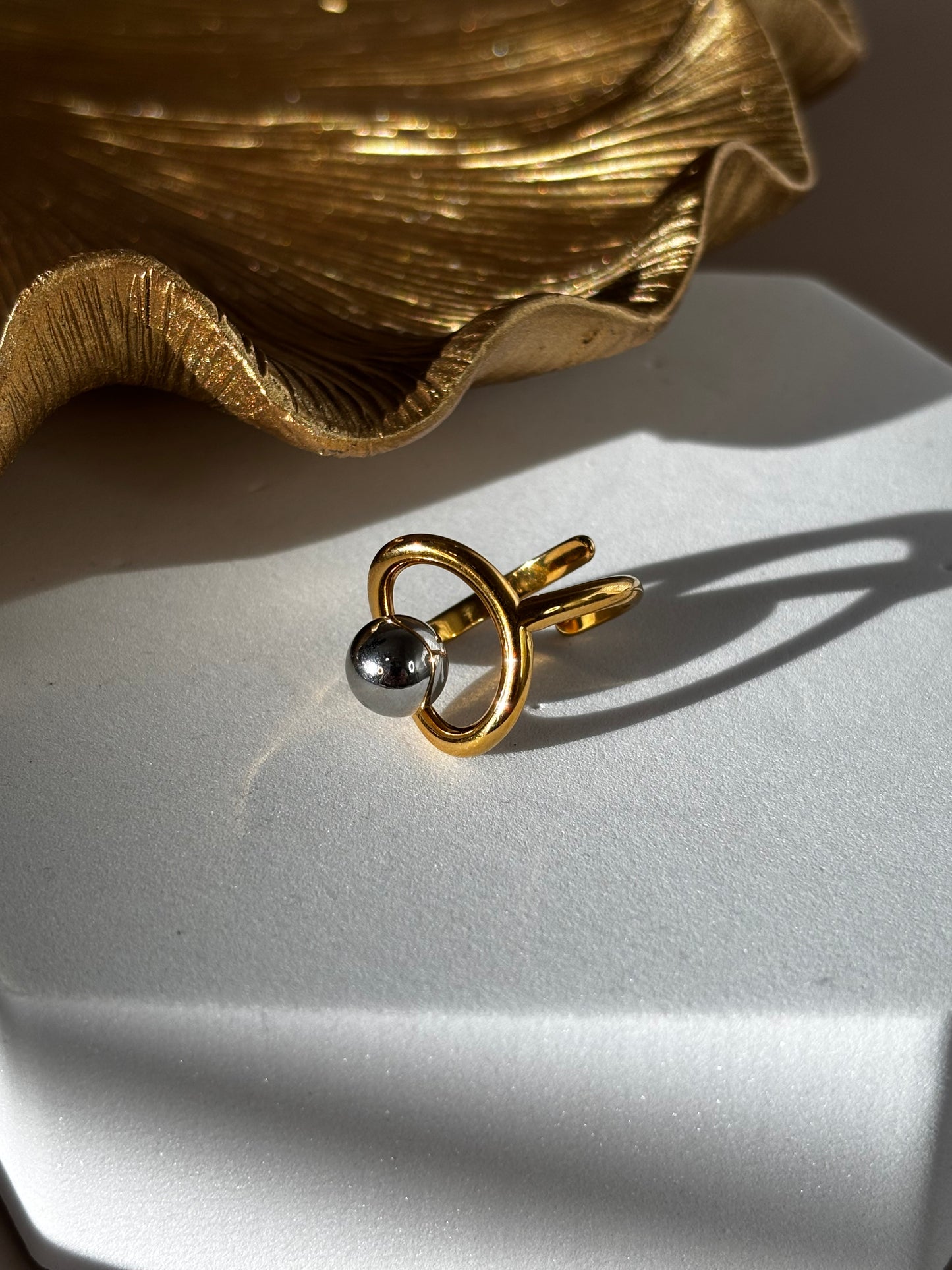 In your Orbit Adjusted Ring - Gold