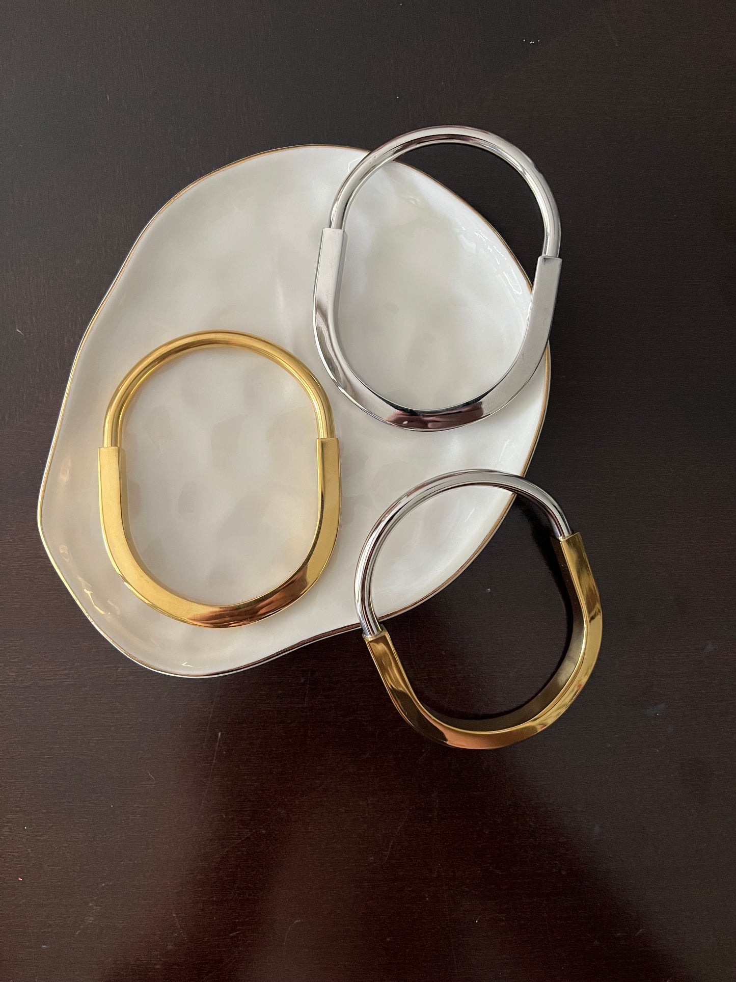 Gilded Oval Radiance Bracelets