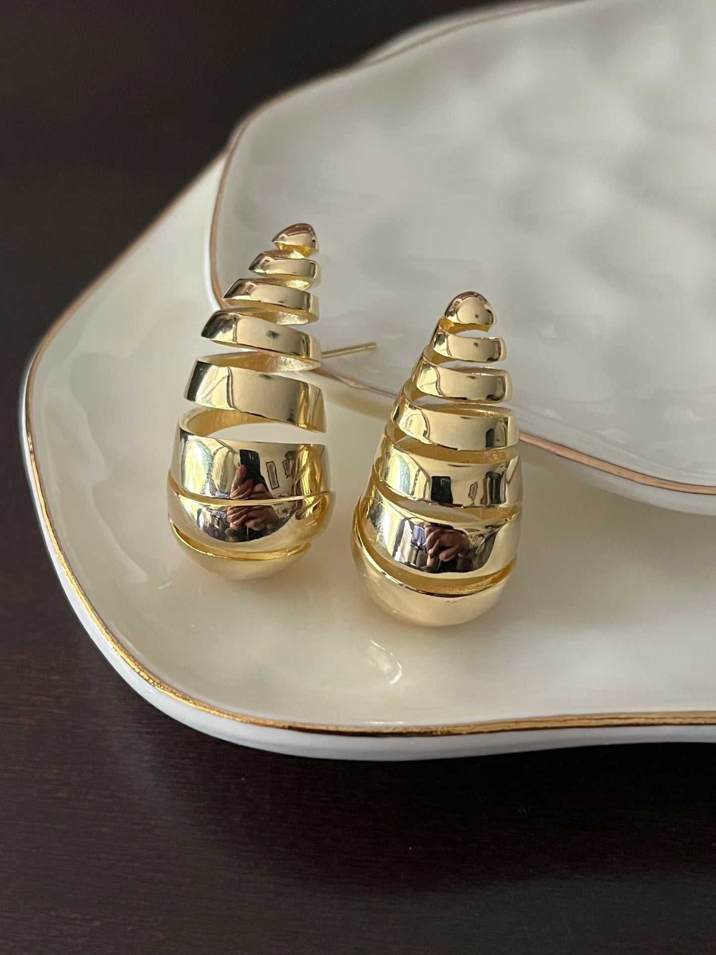 Golden Symmetry Earrings