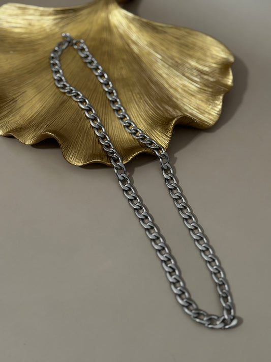 Prestige Steel Cuban Necklace