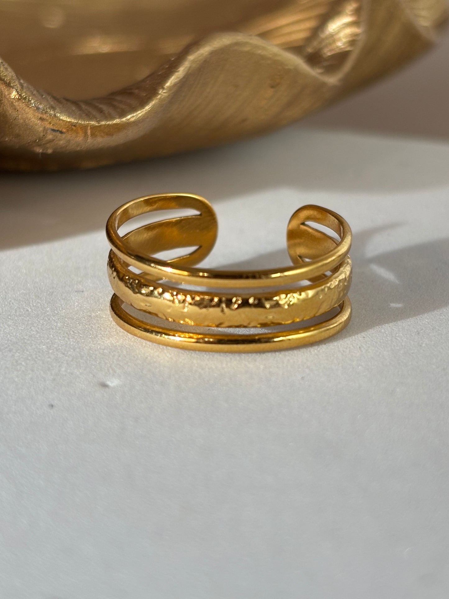 Trinity Adjusted Ring - Gold