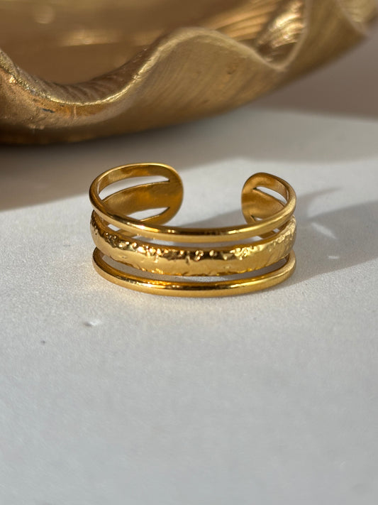 Trinity Adjusted Ring - Gold