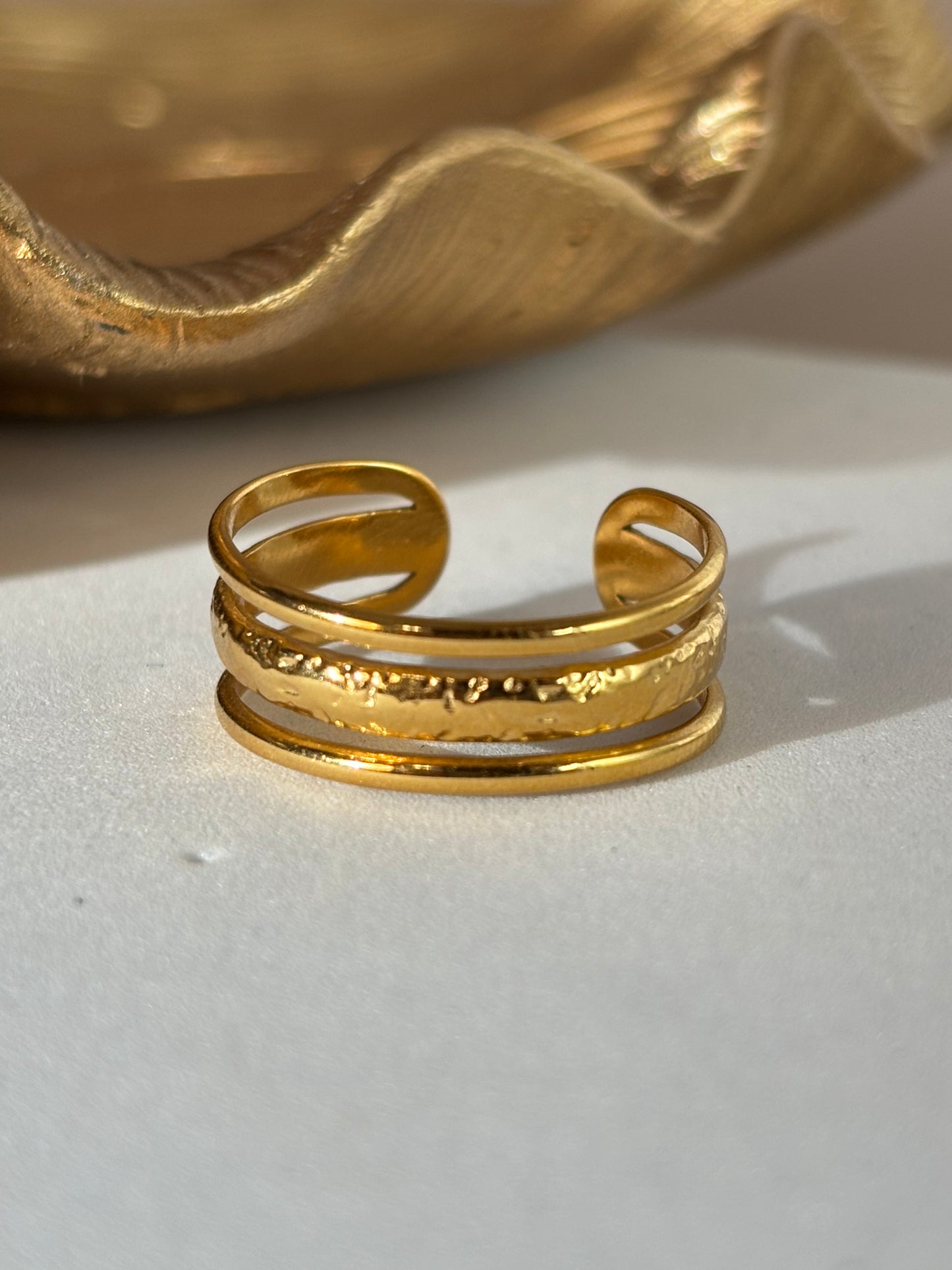 Trinity Adjusted Ring - Gold