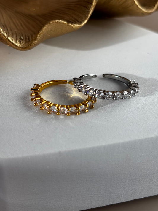 Stellina Ring - Stainless Steel - Gold or Silver - Adjustable