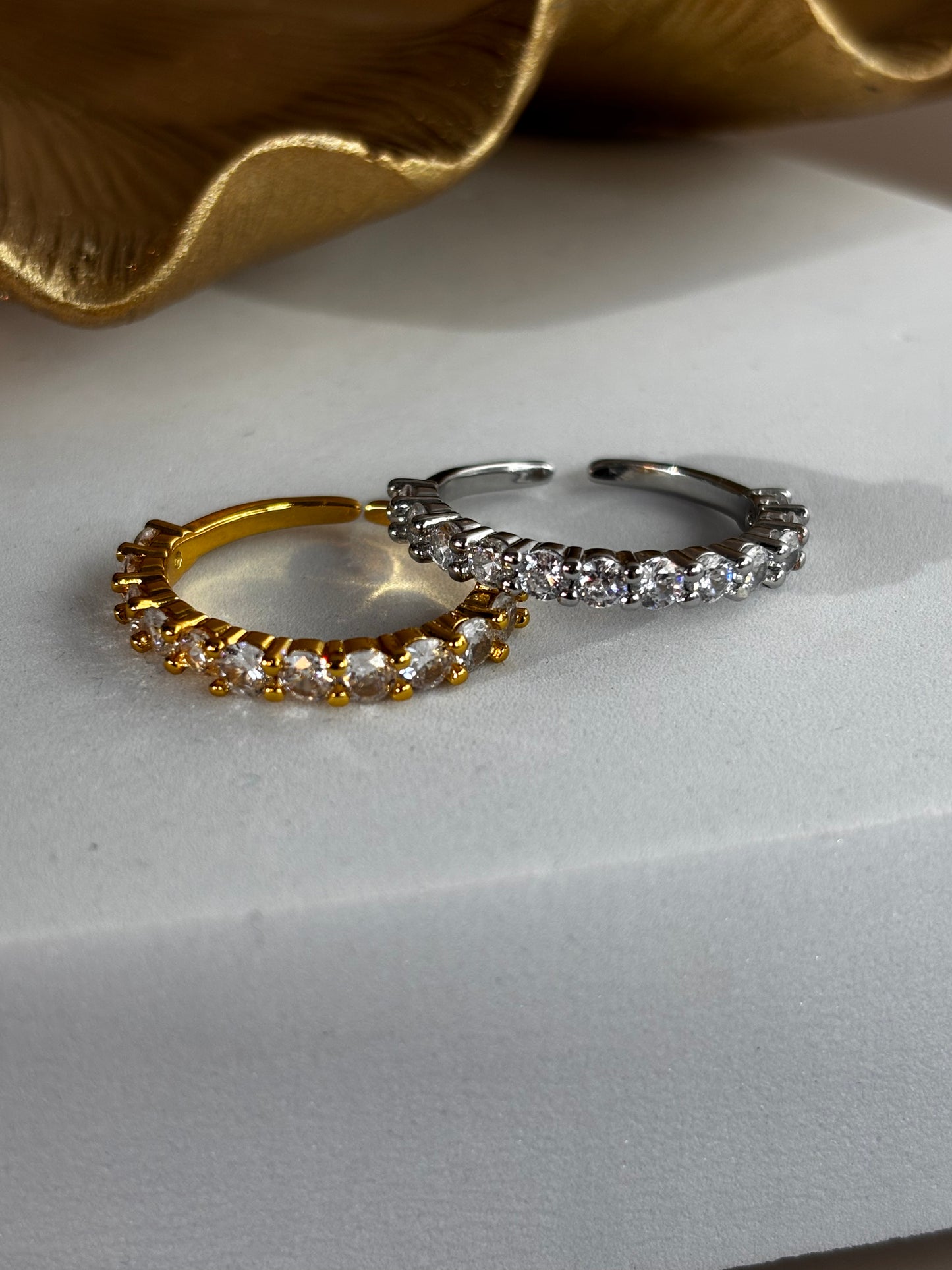 Stellina Ring - Stainless Steel - Gold or Silver - Adjustable