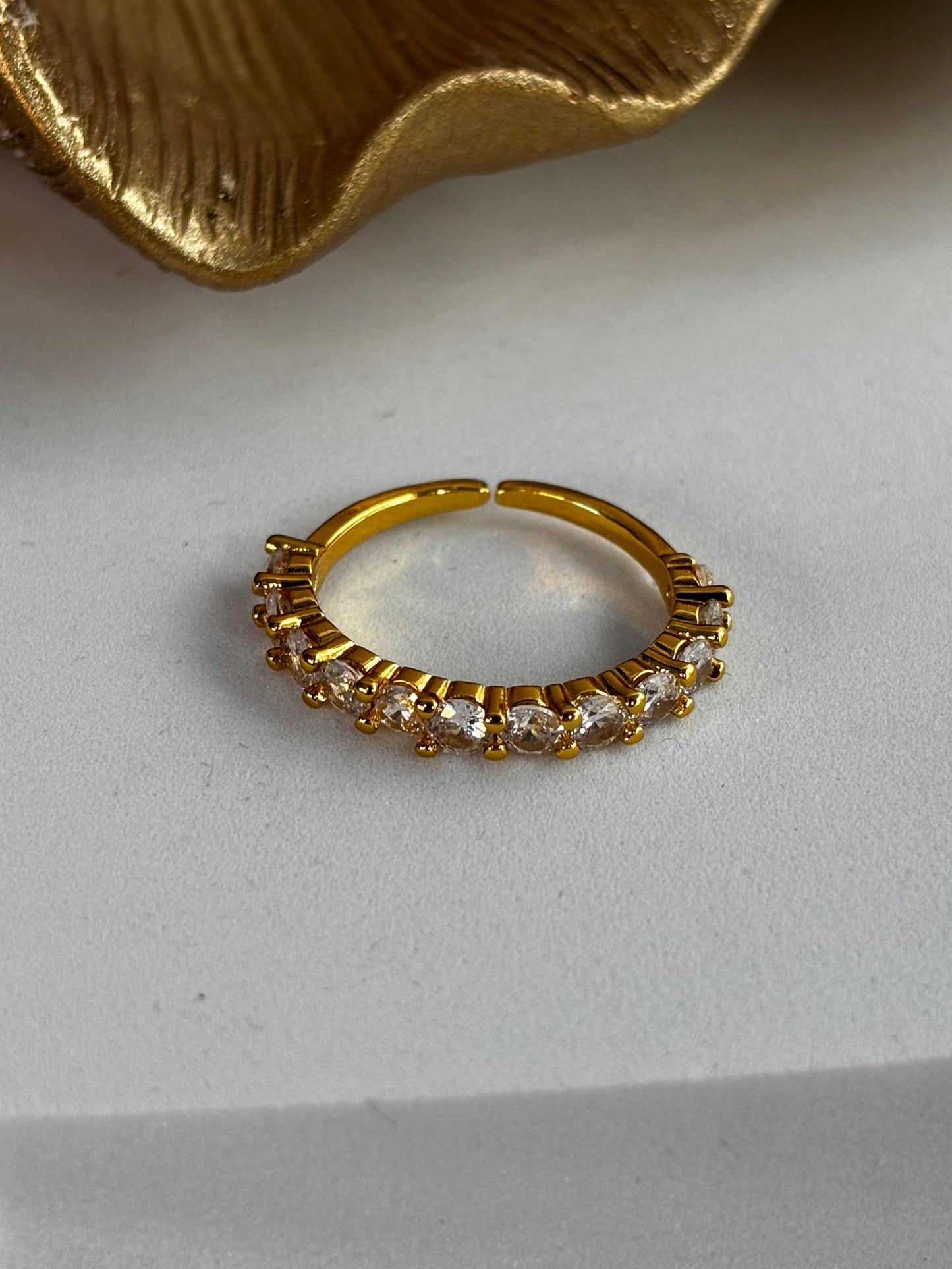 Stellina Ring - Stainless Steel - Gold or Silver - Adjustable