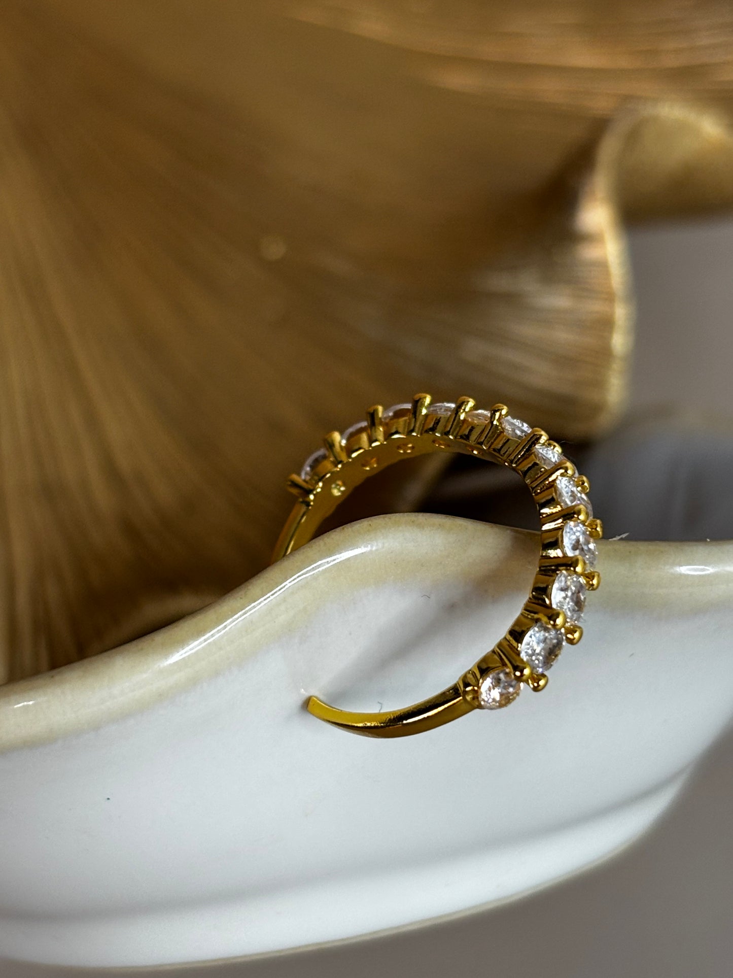 Stellina Ring - Stainless Steel - Gold or Silver - Adjustable