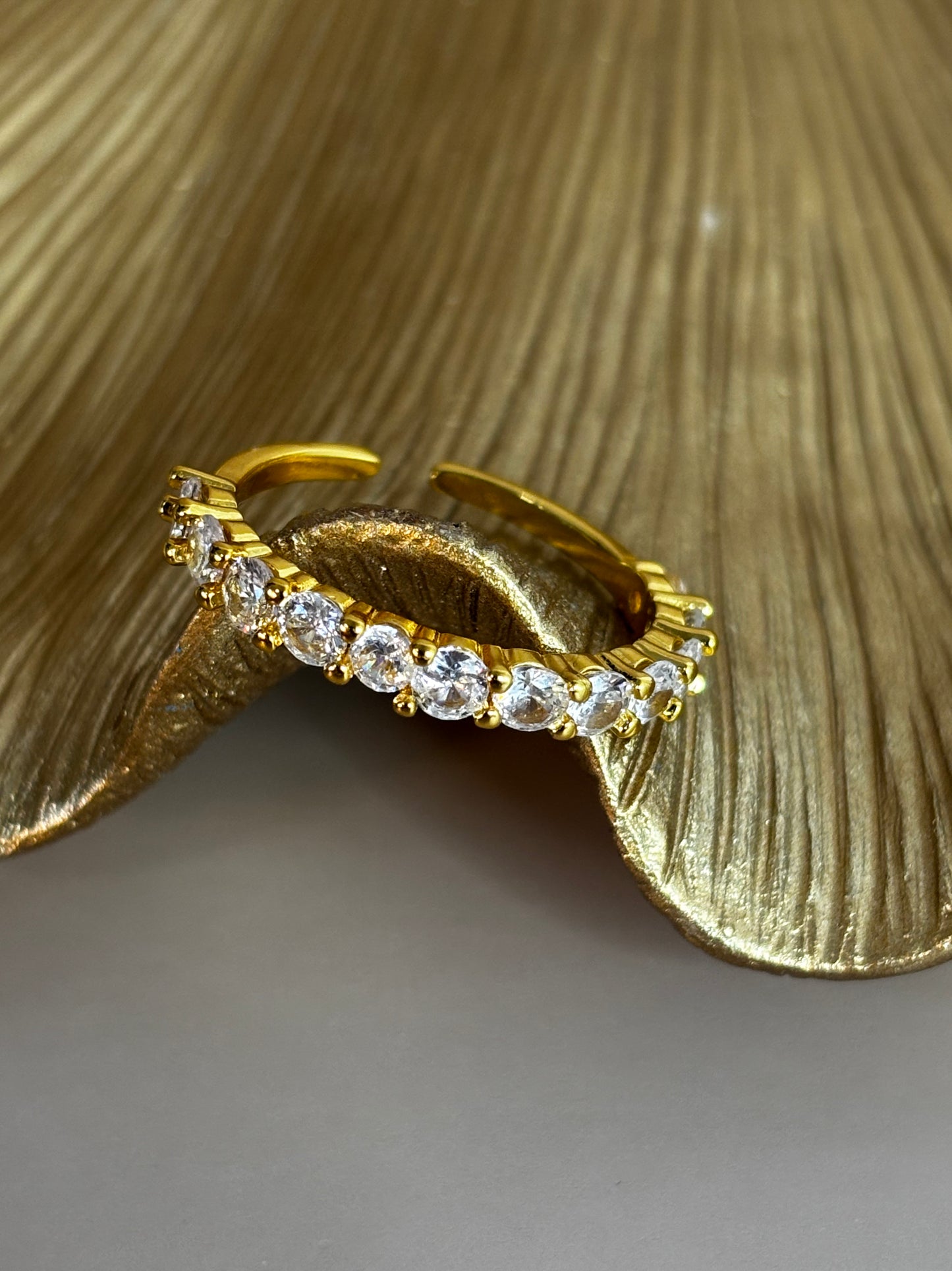 Stellina Ring - Stainless Steel - Gold or Silver - Adjustable