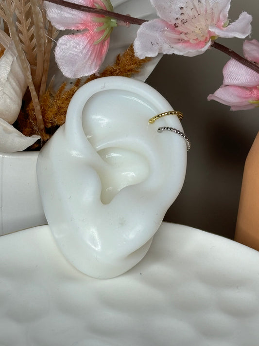 Charming Ear Cuff - Cord Style - Gold or Silver - 1 Piece