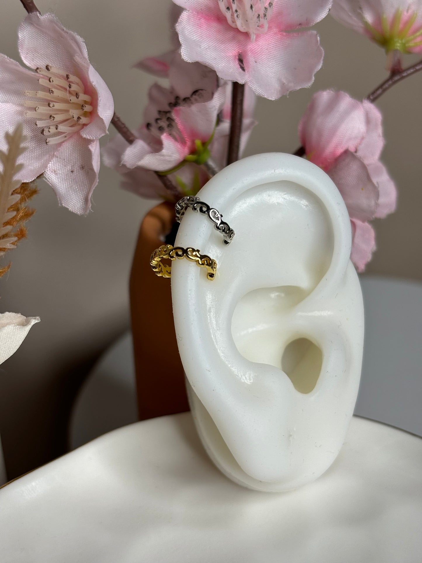 Fierce Ear Cuff - Tribal design - Silver - 1 Piece