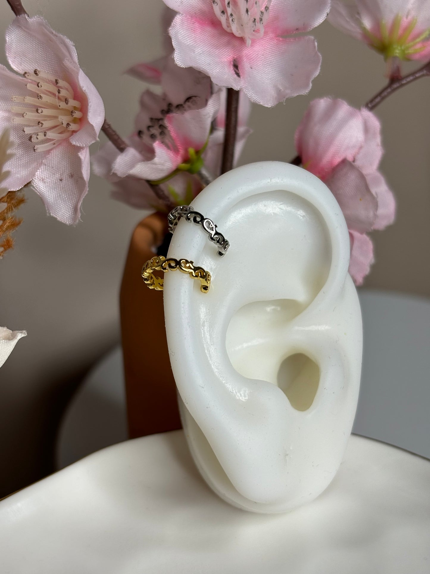 Fierce Ear Cuff - Tribal design - Silver - 1 Piece