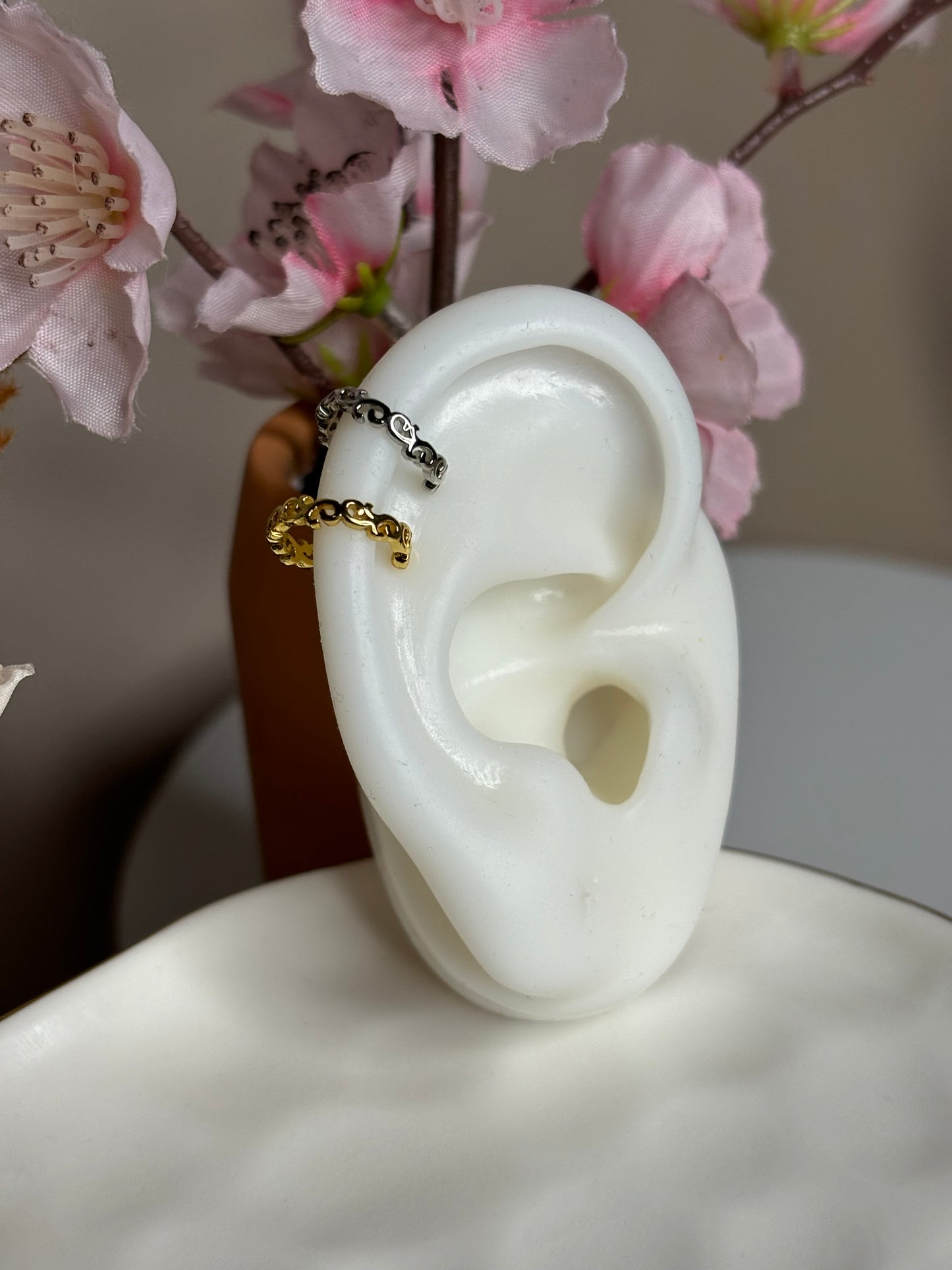 Fierce Ear Cuff - Tribal design - Silver - 1 Piece