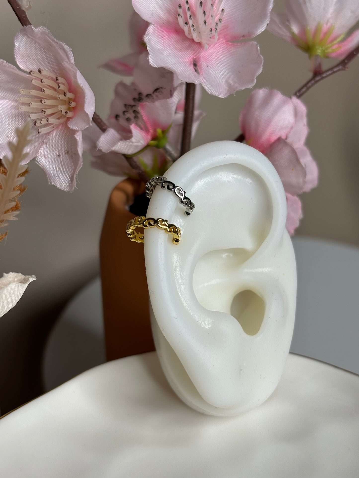 Fierce Ear Cuff - Tribal design - Silver - 1 Piece