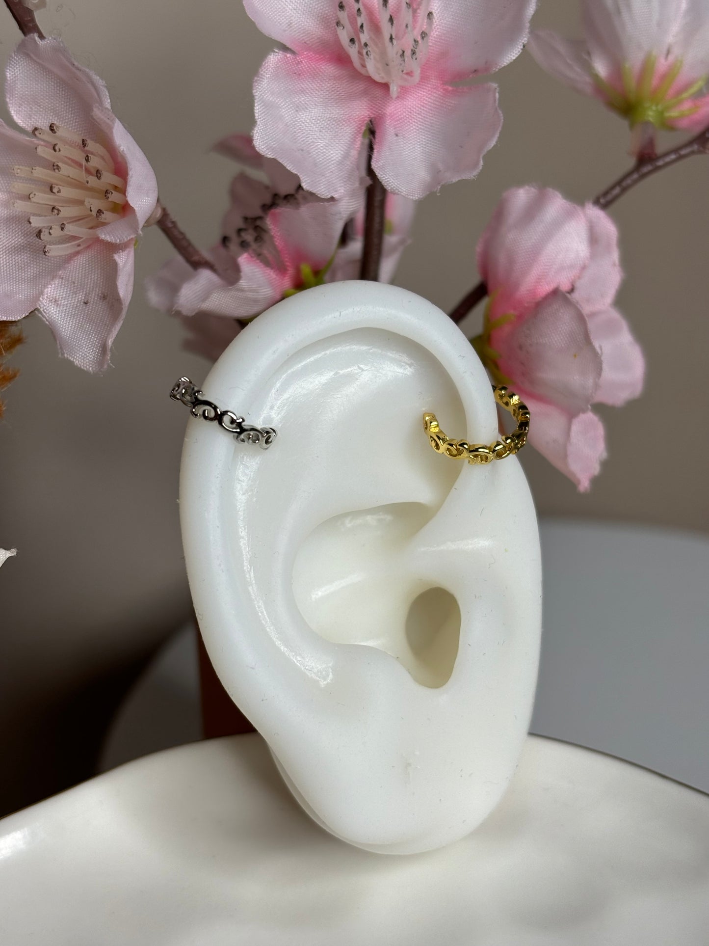 Fierce Ear Cuff - Tribal design - Silver - 1 Piece
