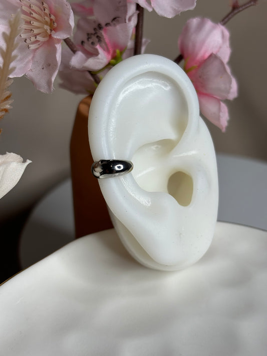 Classic Ear Cuff - Solid - Silver - 1 Piece